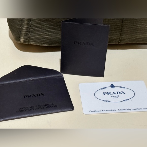 Prada Canapa Tote Militare (army green) - Picture 9 of 13